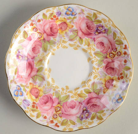Serena (Thin Gold Trim) Saucer for Footed Cup