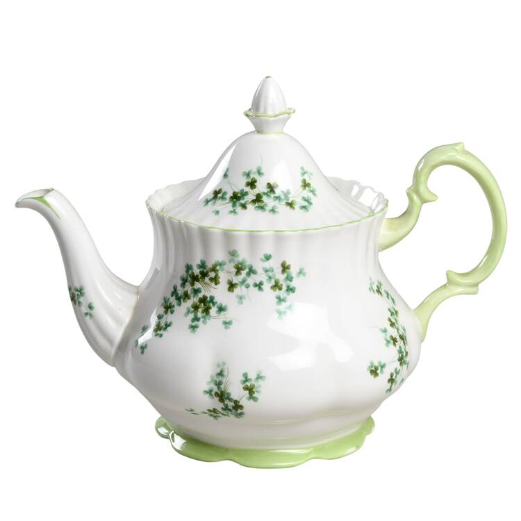 Shamrock (Green Trim, Newer) Teapot & Lid