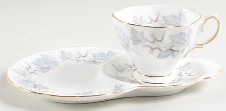 Silver Maple Snack Plate & Cup Set