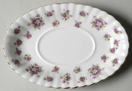 Sweet Violets Underplate for Gravy Boat