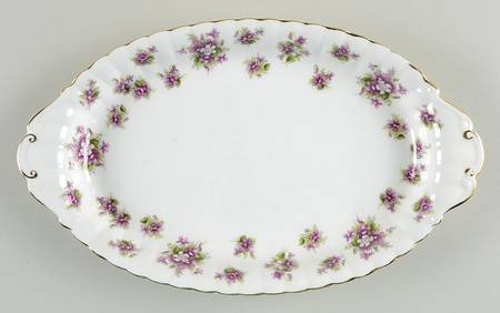 Sweet Violets Tray for Creamer & Sugar with Lid
