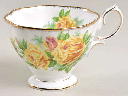 Tea Rose Yellow Footed Cup