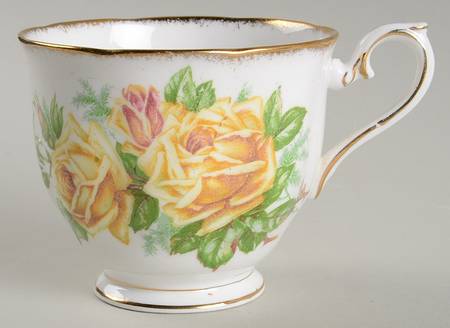Tea Rose Yellow Footed Cup