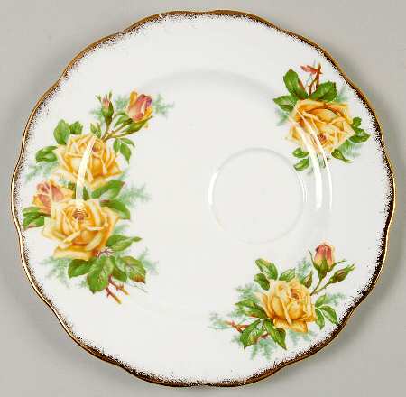 Tea Rose Yellow Snack Plate