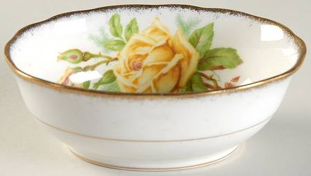 Tea Rose Yellow Mini Oval Open Sugar Bowl