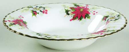 Yuletide (Fluted and Ribbed) Rim Soup Bowl