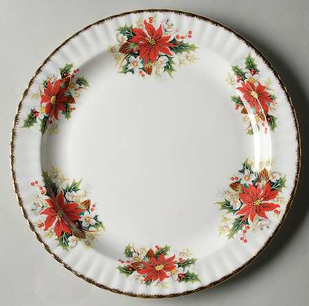 Yuletide (Fluted and Ribbed) 13" Chop Plate (Round Platter)