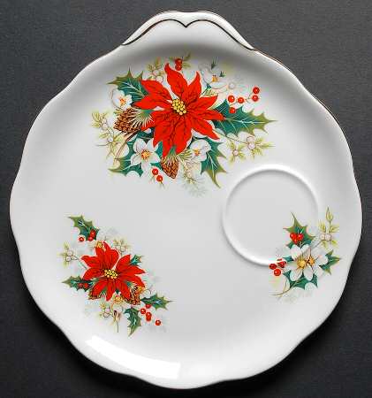 Yuletide (Fluted and Ribbed) Snack Plate