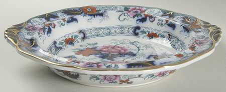 Bentick Blue (Gold Trim) 10" Round Vegetable Bowl