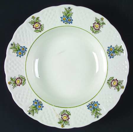 June Garden Large Rim Soup Bowl