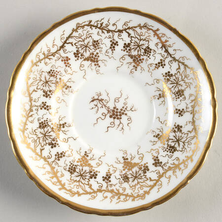 King's Plate White Saucer for Footed Cup