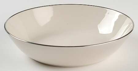 Simplicity Platinum 8" Round Vegetable Bowl by Royal Devon