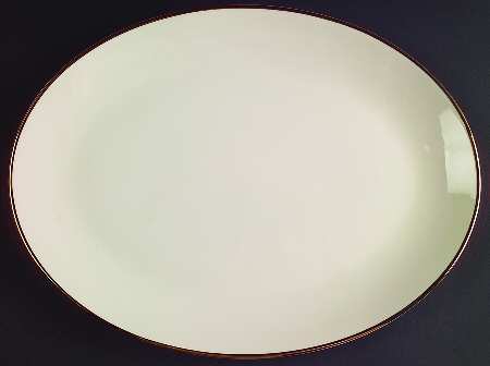 Simplicity Gold 14" Oval Serving Platter