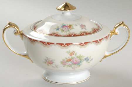 Rutland (Smooth Verge, Japan) Sugar Bowl & Lid