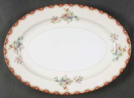 Rutland (Smooth Verge, Japan) 12" Oval Serving Platter