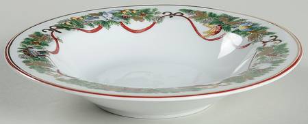 All The Days of Christmas Rim Soup Bowl