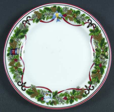 All The Days of Christmas Salad Plate