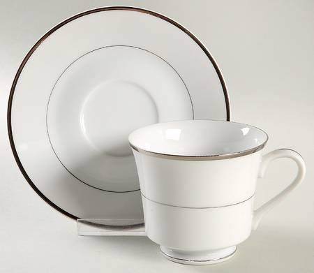 Jill Flat Cup & Saucer Set by Royal Gallery