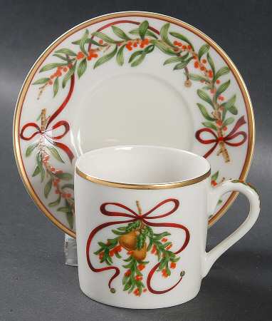 Queensberry Flat Demitasse Cup & Saucer Set