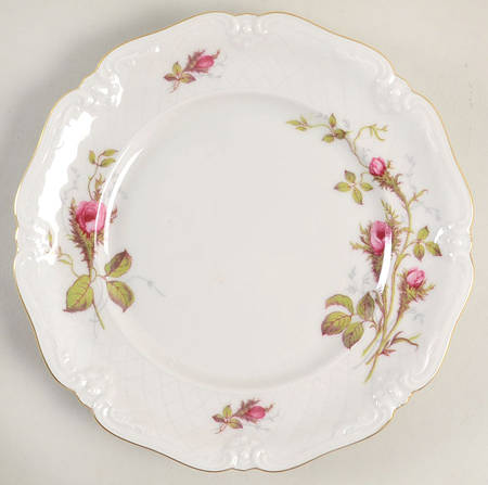 Rose Brier (White) Salad Plate