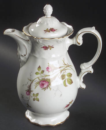 Rose Brier (White) Coffee Pot & Lid