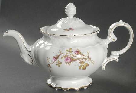 Rose Brier (White) Teapot & Lid