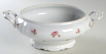 Rosebud Round Vegetable No Lid