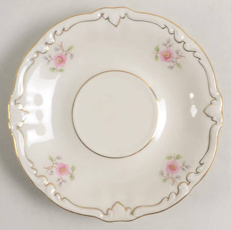 Wild Rose (No Floral Center with Verge) Saucer