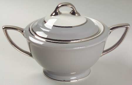 Countess Silver Wheat Gray Sugar Bowl & Lid
