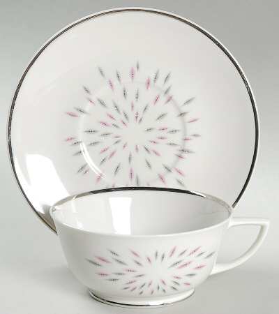 Festival Footed Cup & Saucer Set