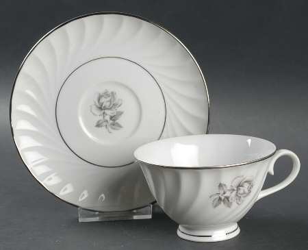 Lavender Rose Footed Cup & Saucer Set by Royal Jackson