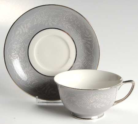 Queens Lace Footed Cup & Saucer Set
