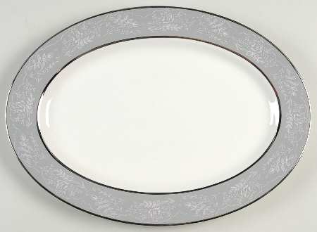 Queens Lace 13" Oval Serving Platter
