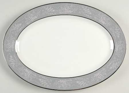 Queens Lace 13" Oval Serving Platter