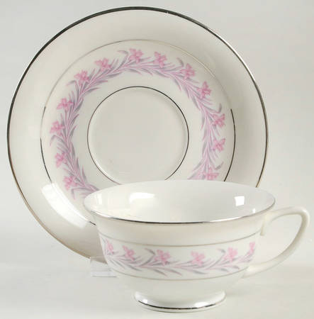 Romance Footed Cup & Saucer Set