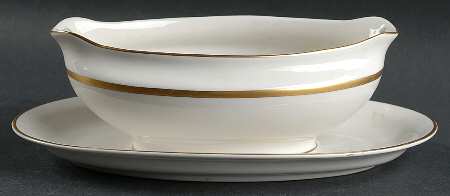Yolanda Gravy Boat with Attached Underplate by Royal Jackson