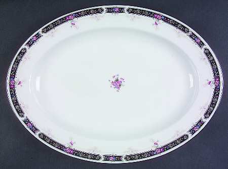 Midnight Mood 14" Oval Serving Platter