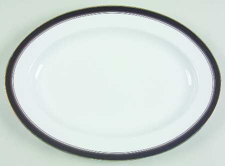Nocturne 14" Oval Serving Platter