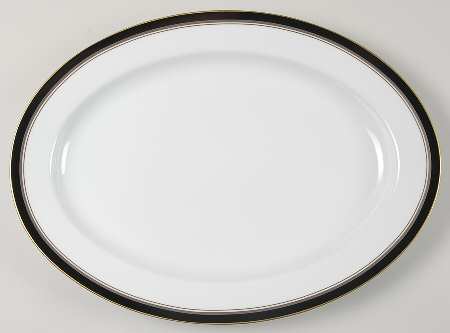 Nocturne 16" Oval Serving Platter