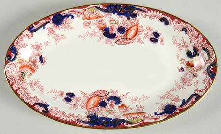 Arcadia Red and Blue (Smooth) Underplate for Gravy Boat