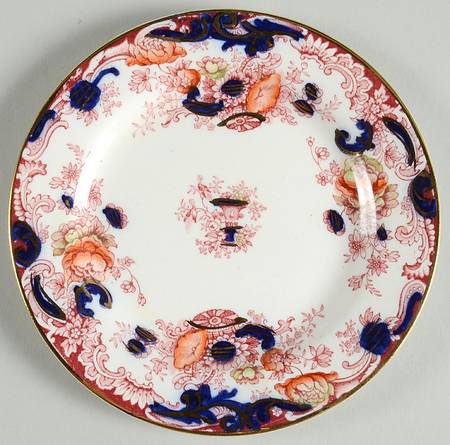 Arcadia Red and Blue (Smooth) Bread & Butter Plate