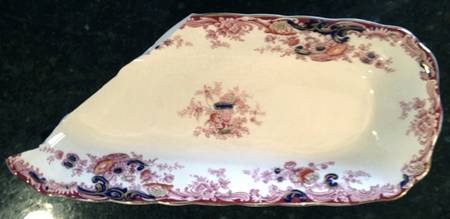 Arcadia Red and Blue (Smooth) Large Sandwich Tray