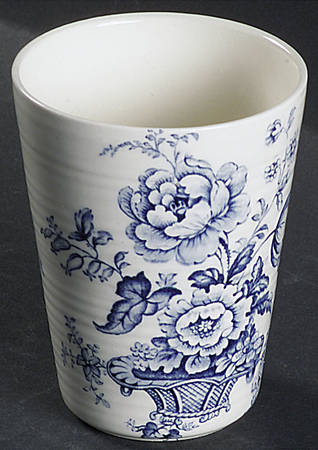 Charlotte Blue China Bathroom Tumbler