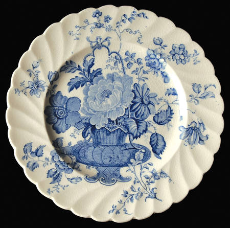 Charlotte Blue Bread & Butter Plate