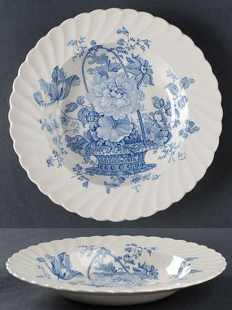 Charlotte Blue Rim Soup Bowl