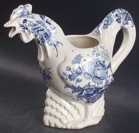 Charlotte Blue Rooster Pitcher