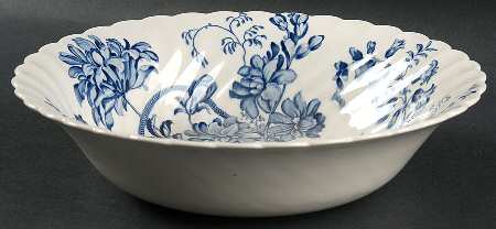 Charlotte Blue 8" Round Vegetable Bowl