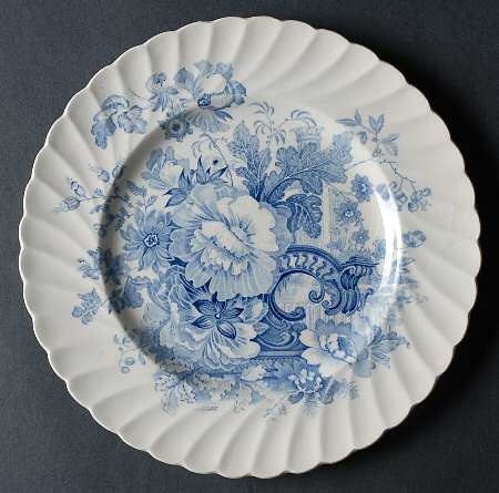 Charlotte Blue Luncheon Plate
