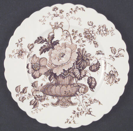 Charlotte Brown Bread & Butter Plate