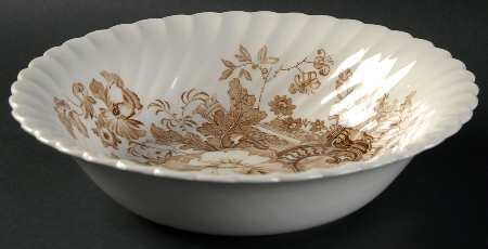 Charlotte Brown 8" Round Vegetable Bowl